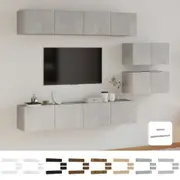 TV Cabinet Set 4 Piece TV Unit Multi Colours 100x30x30 cm/80x30x30 cm vidaXL
