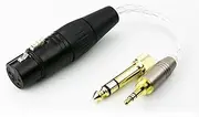 NewFantasia 3.5mm 1/8 TRS Male & 6.3mm 1/4 Adapter to 4-pin XLR Balanced Female Headphone Audio Adapter Cable