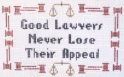 Lawyers 13 M Hand Painted Needlepoint Canvas