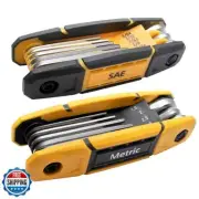 MULWARK 17pcs Folding Allen Wrench Set | Metric and Standard SAE - Key Tool 2