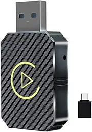Provecta 2 in 1 Wireless Carplay Android Auto Adapter WiFi BT Auto Connect Mini USB Dongle for Cars,iPhone iOS 9+