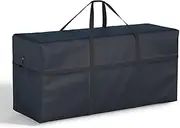 Patio Cushion Organizer 65 Inch Oversized Cushion Storage Bag, L65“ x W22” x H30” with Zipper Carry Handle for Ottoman, Sofa Cushions, Recliner Cushions, Outdoor Furniture Covers