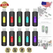 Portable 128GB USB Flash Drives 10 Pack - Waterproof & Temperature Proof