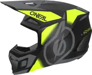 Oneal 3SRS Vision Motocross Helmet, black-yellow, Size M for Men Black Yellow