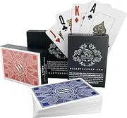 Bullets Playing Cards – Two Decks of Paulie-Design Poker Cards – Waterproof Plastic – Jumbo Index & 2 Pips – Professional Playing Cards for Texas Holdem Poker