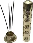 Brass Incense Holder StickTower Burner Holder Dhoop Agarbatti Stand Ash
