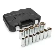 GEARWRENCH 3/4 in Drive 6-Point Metric Deep Socket Set 13-Piece