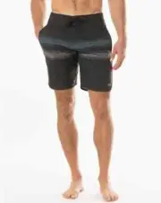 NWT$85 Travis Mathew Men's Confetti King Boardshorts Size 30 Black