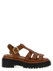[Prada] Prada-Monolith Sandali Marrone-Donna 39IT