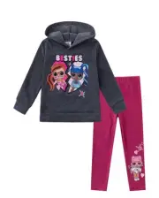 L.O.L. Surprise! Jelly Jam and Peanut Buttah Girls Hoodie Legging Pants Set Sz 7