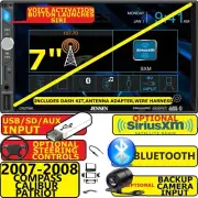 07 08 COMPASS CALIBER PATRIOT BLUETOOTH USB AUX SD CAR RADIO W/ OPT. SIRIUSXM
