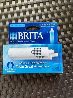 BRITA Water Bottle Replacement Filters 2 Pack 8N1321 NEW/SEALED