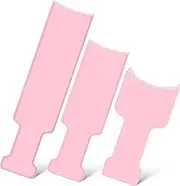 HONITANO 3Pcs Balayage Board Versatile Hair Highlighting Kit with Comb Design for Even Dye Distribution Unique Protruding Bend for Stability Suitable for All Hair and Ages