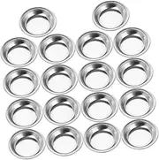 Gogogmee Stainless Steel Artist Palette 18pcs Mixing Trays Round Watercolor Paint Palette Set