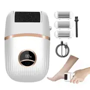 Electric Foot Callus Remover Kit LED Display Rechargeable Feet Care Waterproof with 3 Replacement Grinding Heads Pedicure Tools