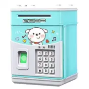 Electronic Piggy Bank Kids Coin Bank With Code, Electronic Money Banks Money Box For Kids,kids Safe Bank Blue
