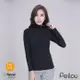 PEILOU 貝柔Tencel機能保暖發熱衣_女高領(黑)