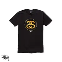 在飛比找蝦皮商城優惠-Stussy Gold Link 黑 短袖T恤 休閒 燙金 