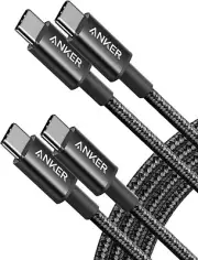Anker USB C To USB C Cable Type C 60W Fast Charging Braided 6FT 5Pack USB 2.0