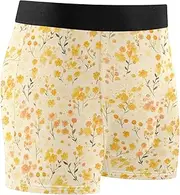 [FRODOTGV] Sprouting Yellow Flowers Mens Boxer Briefs Shorts Breathable Underwear for Men Short Leg Boxer Para Hombre