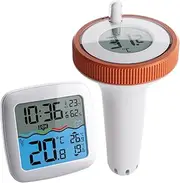 Digital Pool Thermometer, Floating Easy Read, Large Size Water Thermometer for Cold Plunge, IPX8 Waterproof Water Temperature Thermometer for HotTub/IceBath/SwimmingPool/SPA/Aquarium/Pond