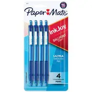 Paper Mate Inkjoy 300RT Ballpoint Pens Blue 4 Pack