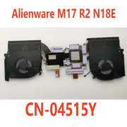 FOR DELL Alienware M17 R2 N18E Laptop CPU GPU Cooling Fan with Heatsink 04515Y