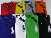 Polo Ralph Lauren SS Big Pony Mesh Rugby Shirt $98.50 NWT #3 Striped Collar Trim