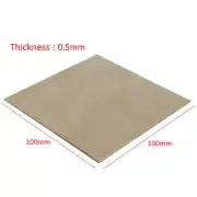 0.5mm Titanium Plate Titanium Ti Sheet Plate 100mmX100mmX0.5mm Grade.2 Metal