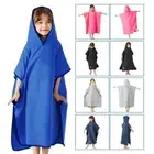 Hooded Beach Poncho Towels Absorbent Surf Poncho Child Swimming Towels Beach
