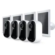 Arlo Essential Security Camera Kit with Solar Panel (4 Pack)