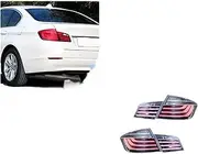 Car Taillights Assembly Upgrade Style LED Flashing Signal Light Accessories，Compatible With BMW F10 F18 525i 530i 5 Series 2010-2018(Black red one set)