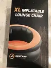 Basecamp XL inflatable Lounge Chair Black Orange Camping Beach Pool