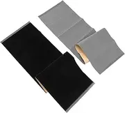 TEHAUX 2Pcs Self Adhesive Book Covers Wear Protective Cover for Notebooks and Journals Grey Easy Application Scratch Resistance for School