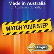 Watch Your Step - Australian Made Sticker - High Tack Self Adhesive Vinyl Decal