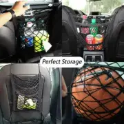 2PCS Seat Back Elastic Mesh Net Car Interior Storage Bag Pocket with Hook Travel