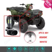 3* 881 Bright LED Headlight For Polaris Sportsman 500 550 570 600 700 800 850 XP