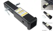 50833 2 x 2 inch Trailer Hitch Receiver Extender 7 inch Hitch Extension