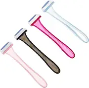 LOORGVEL 4pcs Compact Hair Removal Tool for Women Manual Precision Trimmer Portable Epilator for Facial Hair Removal Versatile Shaver for Travel and Everyday Use