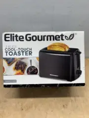 Elite Gourmet ECT1027B Cool Touch Toaster 6 Temperature Settings & E (E10041494)