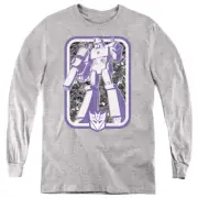 Transformers Kids Long Sleeve Megatron Stance Heather