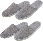 MERRYHAPY 2 Pair Unisex Disposable Slippers Lightweight Travel Shoes for Hotels Indoor Use Guests Soft Breathable Design Comfortable Footwear for