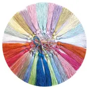 30pcs/lot Macaron colors Fringe Sewing Tassel Decor Hang DIY Craft bookmark Trim