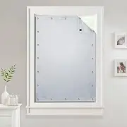 Thermal Insulated Blinds Curtain for Roof Window - Adjustable Cordless Suckers Blackout Window Treatment Drapes Privacy Protect Panels for Baby Nursery, Greyish White, W51 x L78 inches, 1 Panel