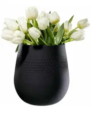 Villeroy & Boch Manufacture Collier Large Noir Vase