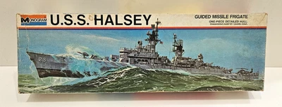 1/400 MONOGRAM USS HALSEY GUIDED MISSILE FRIGATE #6856 NEW MODEL KIT