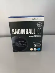 NEW LOGITECH BLUE SNOWBALL ICE BLACK USB MICROPHONE SEALED