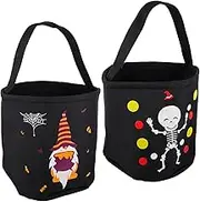 OKUMEYR 2pcs Candy Bag Goodies Bag Goodie Bags for Goody Bags Bucket Handy Bucket Festival Prop Shopping Basket Candy Bucket Candy Handbag Festival Bag Polyester Black