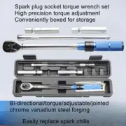 Spark Plug Socket Torque Wrench Set Slim Magnetic Universal Socket Auto Spark