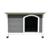 Wooden Pet Dog Kennel Timber House Cabin Wooden Log Box Home